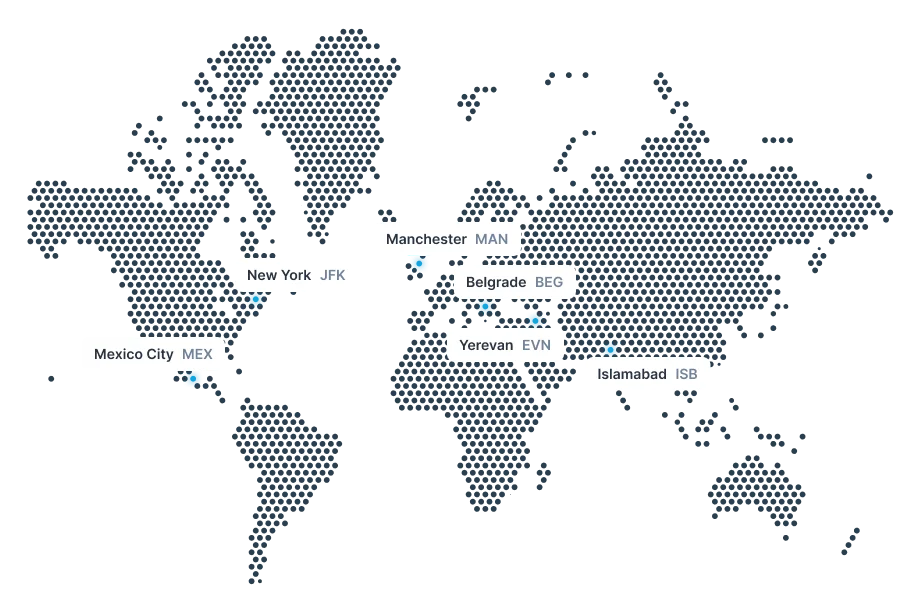 StreamTeam Members Locations Map