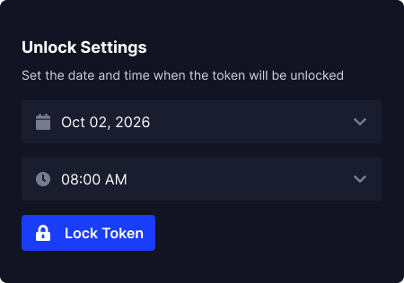 Specify unlock date