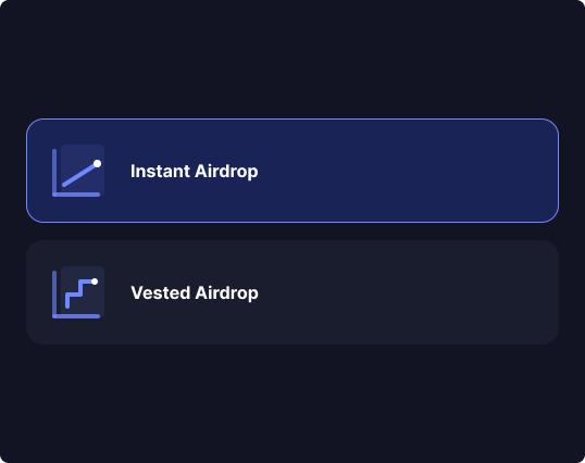 Customize airdrop campaign to your needs