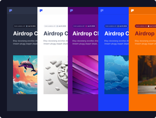 Customize airdrop campaign to your needs